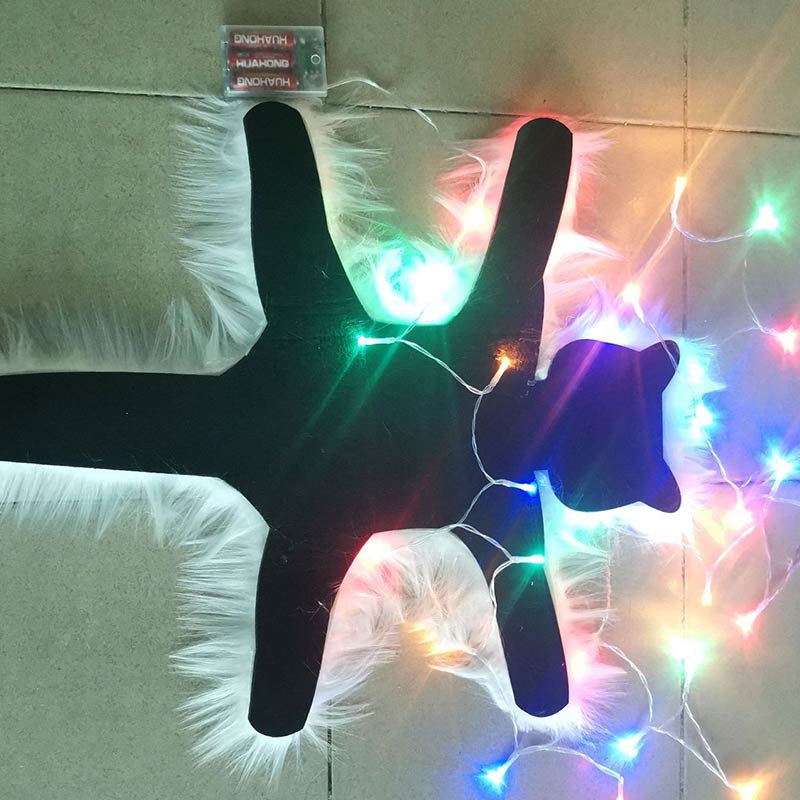 🎄🎁 Ownkoti Aunt Bethany's Fried Cat Decorative Fur Trimmed Rug in National Lampoon’s Christmas Vacation - With Multicolor Light - 3PCS (20% Off) - image 5