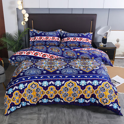 Bohemian Printed Brushed Bedding Set(3PCS)