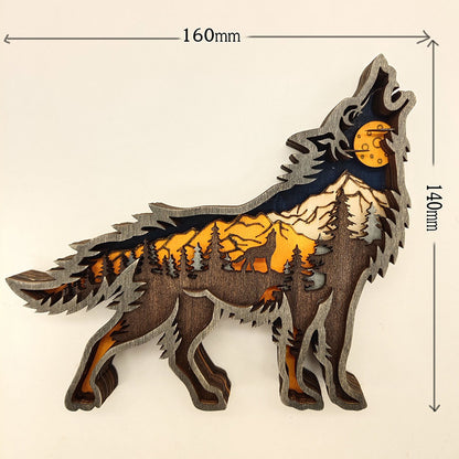 Ownkoti Creative Forest Animal Decoration - Wolf