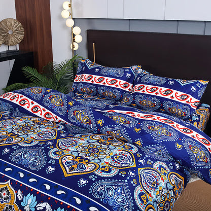 Bohemian Printed Brushed Bedding Set(3PCS)