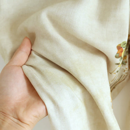 Retro Floral Bamboo Fiber Pajama Set - image 4