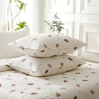 Quilted Cute Dog Pure Cotton Bedding