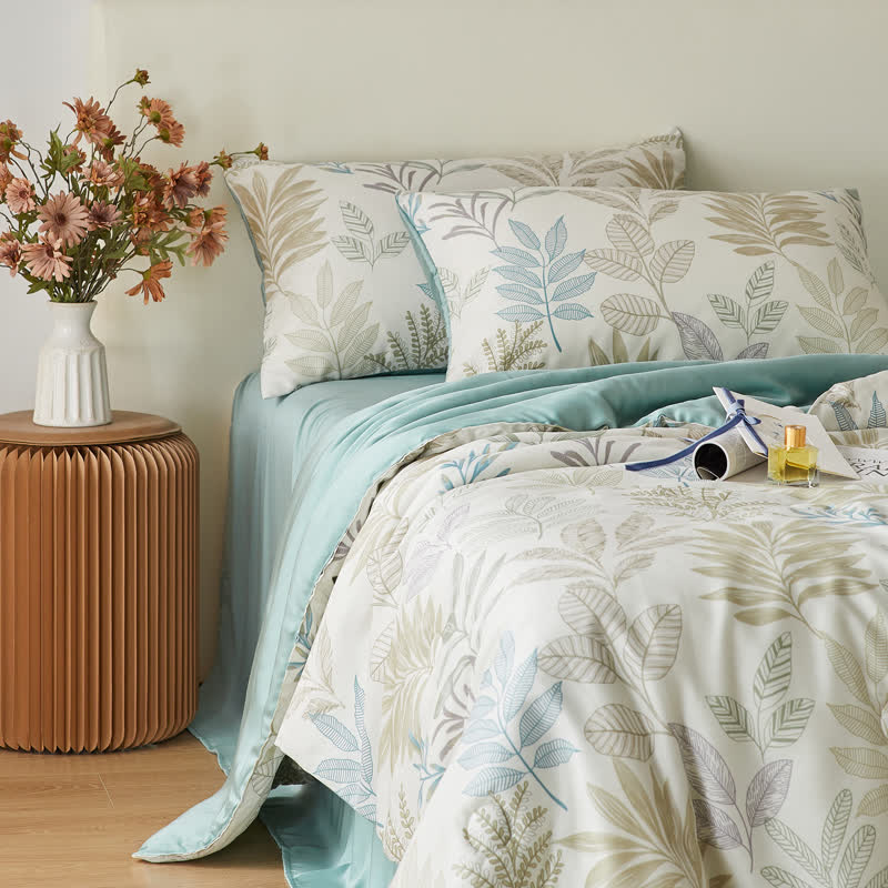 Luxurious Leaf Lyocell Fiber Summer Bedding