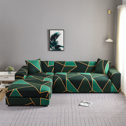 Resistant Modern Geometric Couch Slipcover