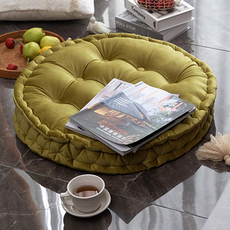 Solid Color Circle Shape Seat Cushion