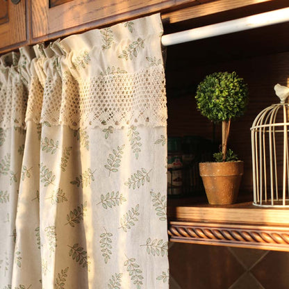 Cotton Linen Cabinet Curtain Cafe Curtain