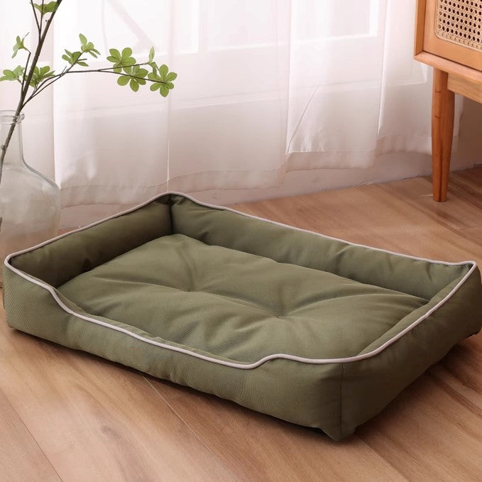 Simple Soft Fluffy Rectangle Pet Bed