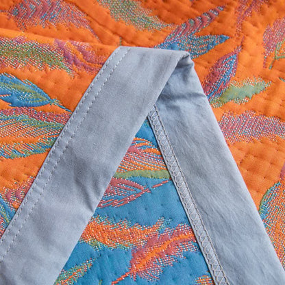 Bright Feather Cotton Gauze Lightweight Quilt