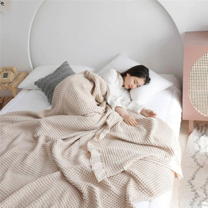 Waffle Weave Sofa Blanket Comfortable Quilt - image 12