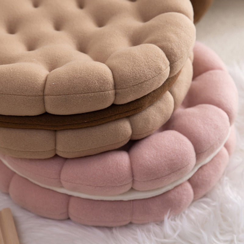 Cute Biscuit Circle Shape Seat Cushion