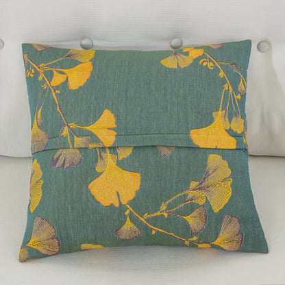 Cotton Gauze Jacquard Ginkgo Leaf Pillowcases(2PCS)