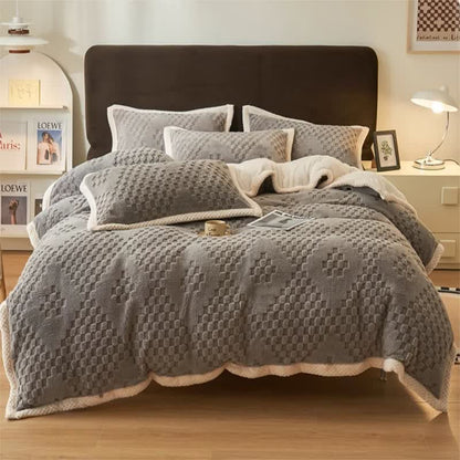 Diamond Checkerboard Duvet Cover Blanket