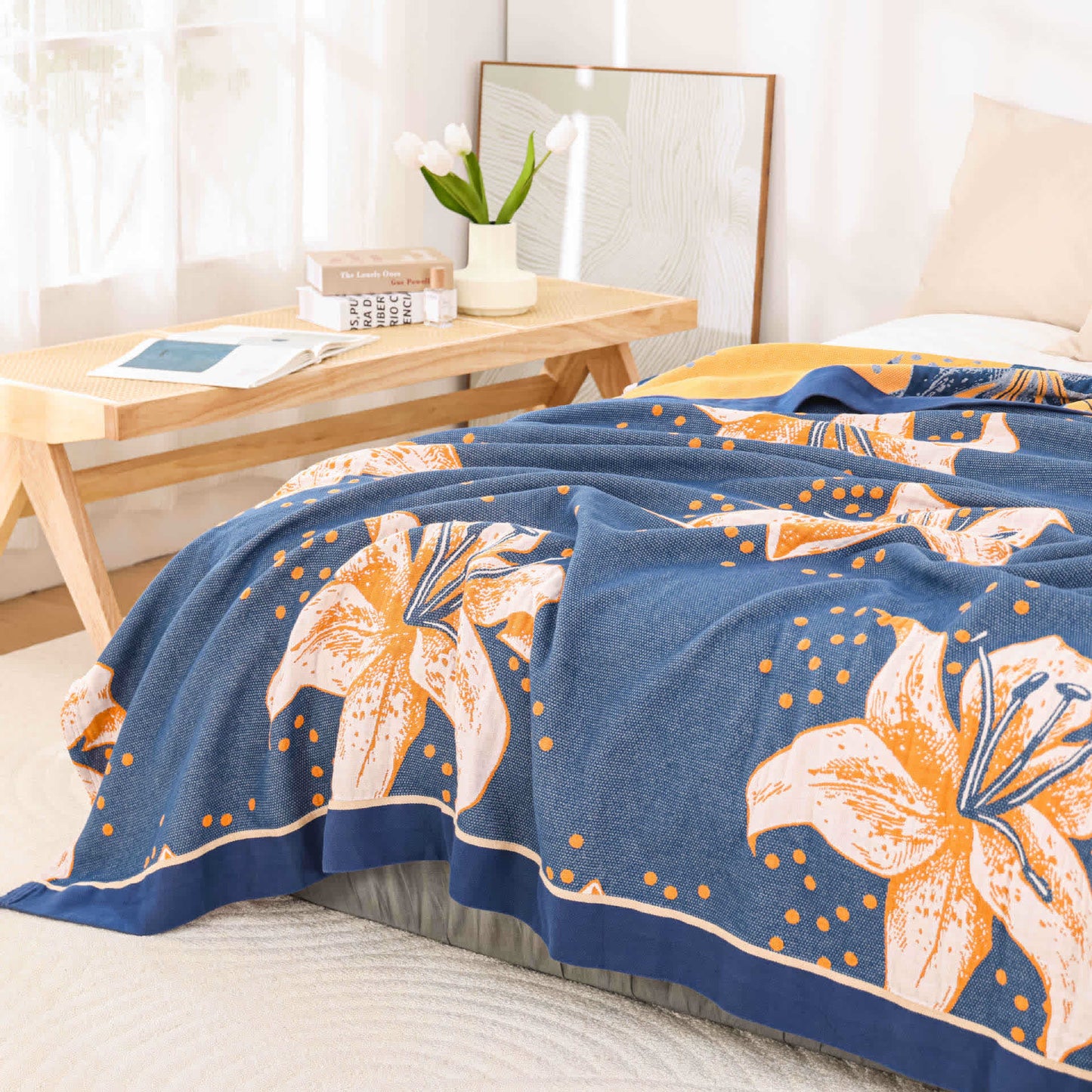 Pastoral Lily Lightweight Soft Quilt