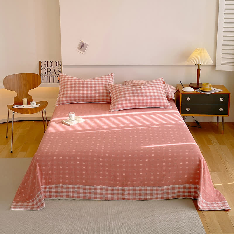 Breathable Cotton Gauze Modern Style Coverlet