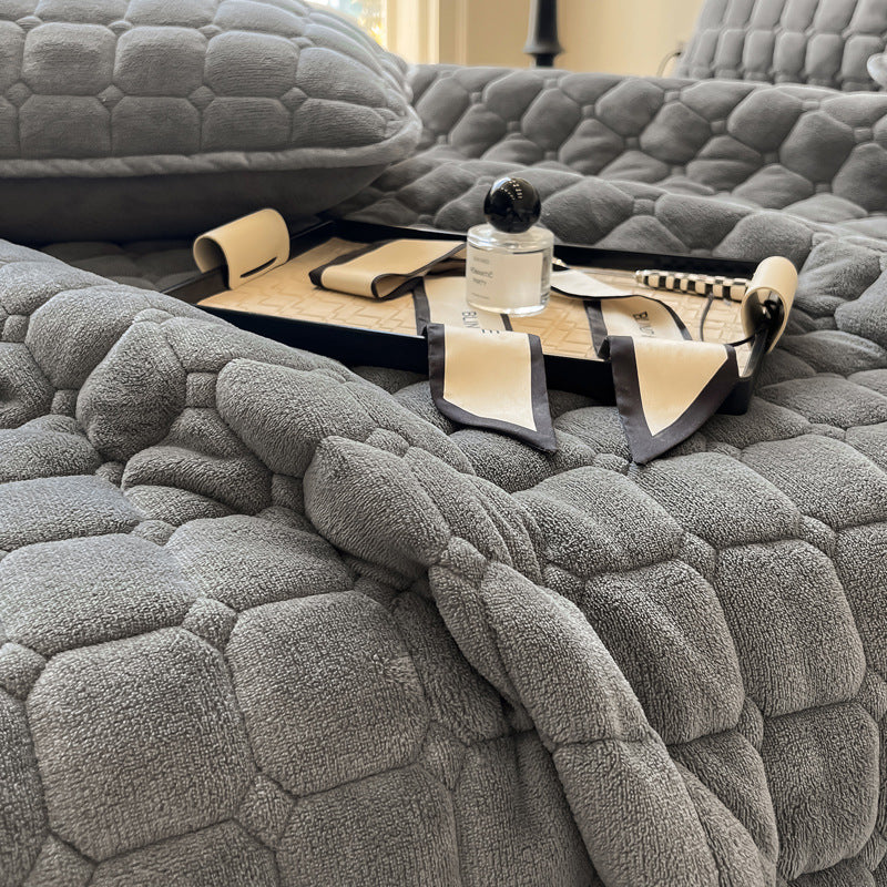 Modern Style Square Texture Soft Coverlet  - image 3