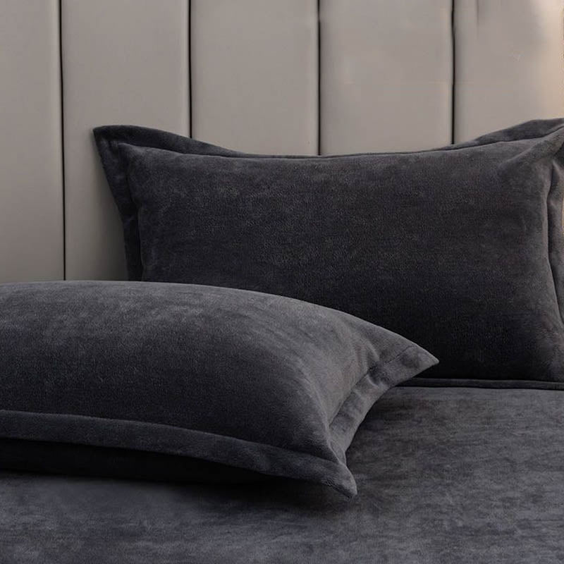 Solid Color Velvety Decorative  Pillowcases