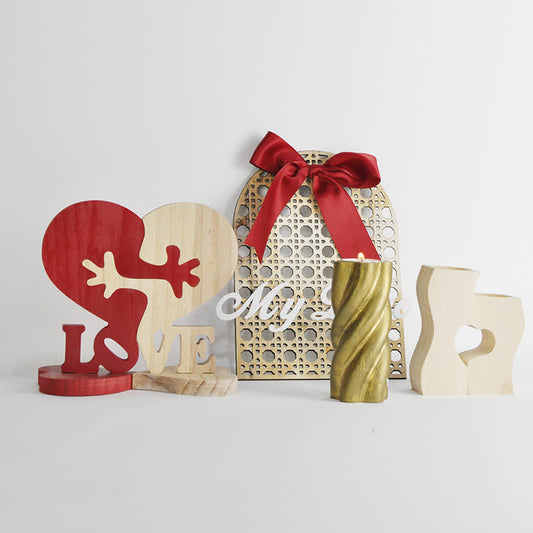 Heart Shape Wooden Ornament Gift