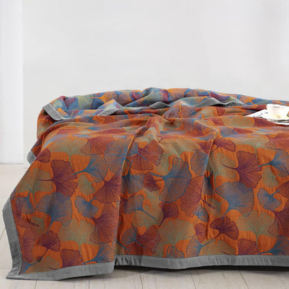 Ownkoti Ginkgo Leaf Three Layers Cotton Gauze Quilt - image 3