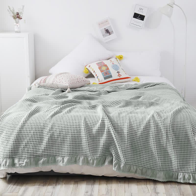 Waffle Weave Sofa Blanket Comfortable Quilt - image 7