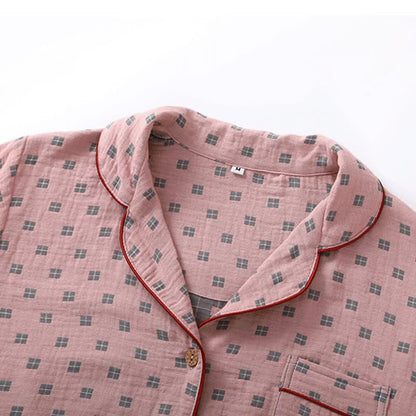 Checkered Jacquard Cotton Loungewear Set - image 2