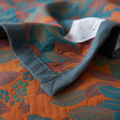 Pure Cotton Yarn-dyed Blooming Flower Quilt - image 17