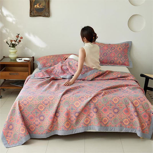 Pure Cotton Vintage Jacquard Comfy Quilt