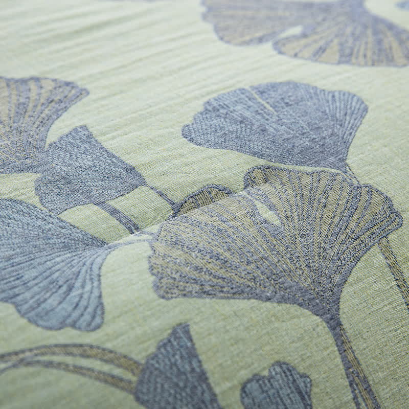 Rustic Ginkgo Leaf Cotton Gauze Bedding  - image 11