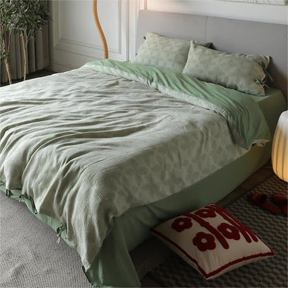 Jacquard Tie Cotton Gauze Bedding Set (4PCS) - image 13