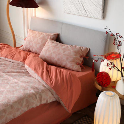 Jacquard Tie Cotton Gauze Bedding Set (4PCS) - image 19