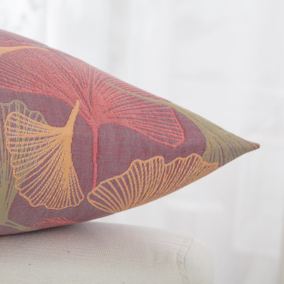 Yarn-dyed Ginkgo Leaf Cotton Gauze Pillowcases(2PCS) - image 9