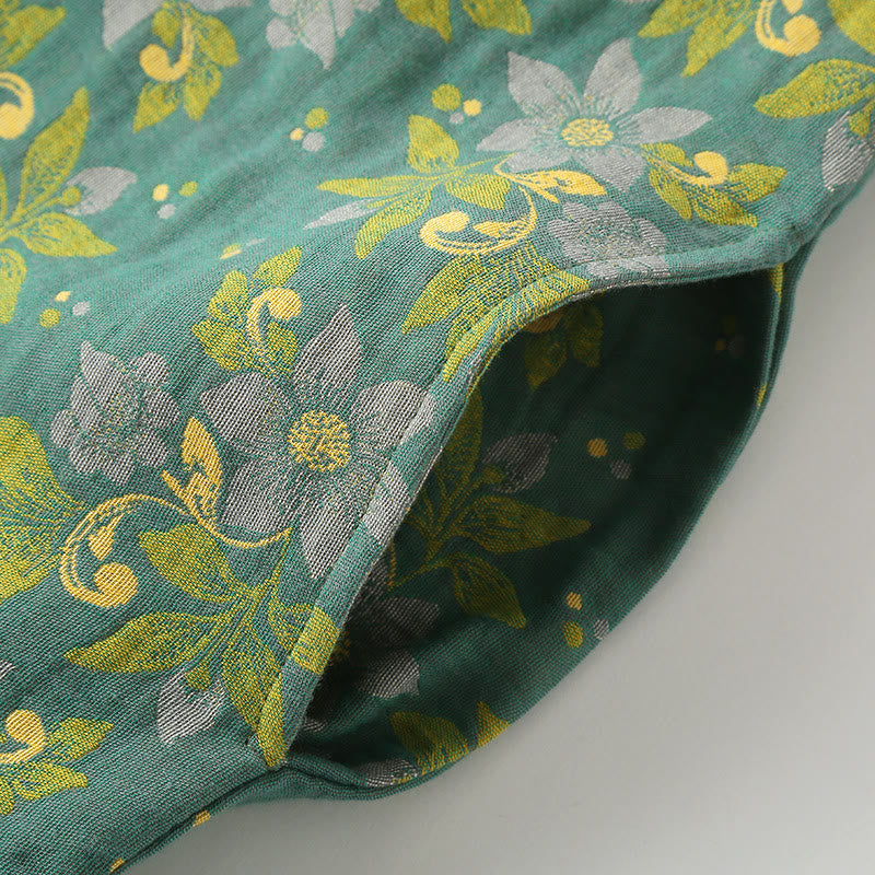 Ownkoti Jacquard Cotton Gauze Floral Nightgown - image 4