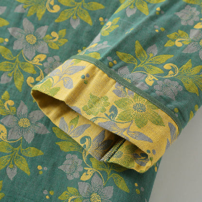 Ownkoti Jacquard Cotton Gauze Floral Nightgown - image 5