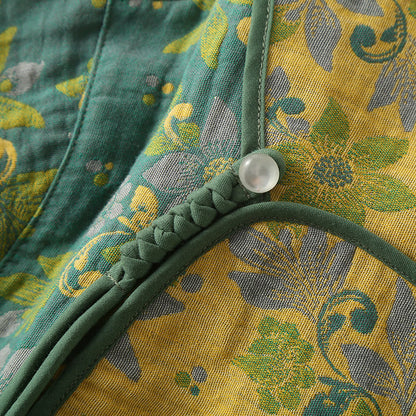 Ownkoti Jacquard Cotton Gauze Floral Nightgown - image 2