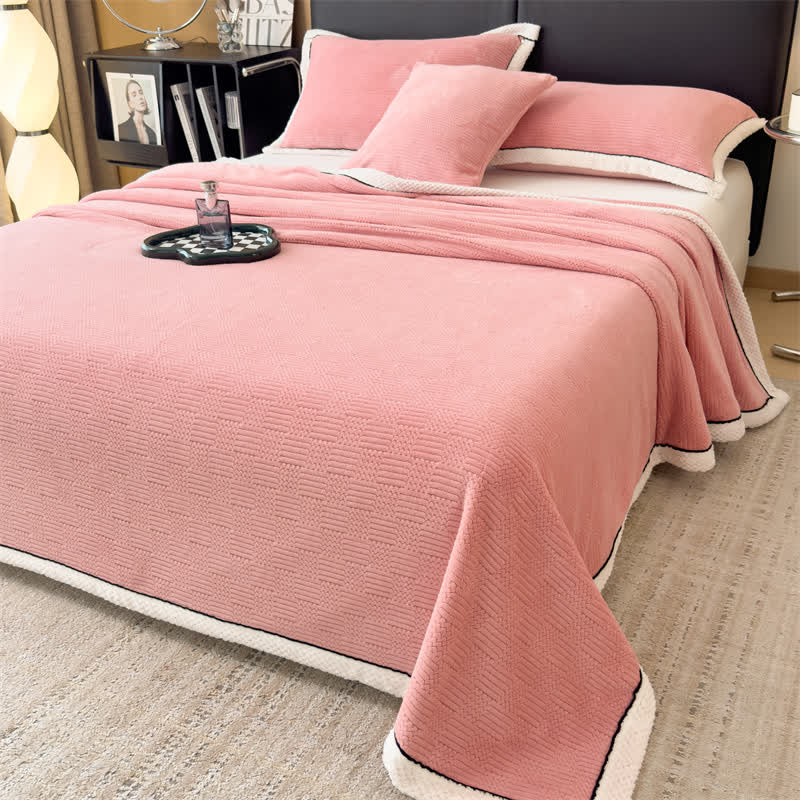 Double-sided Fleece Warm Throw Blanket