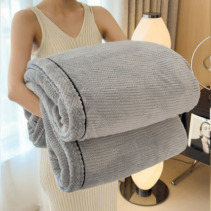 Double-sided Fleece Warm Throw Blanket