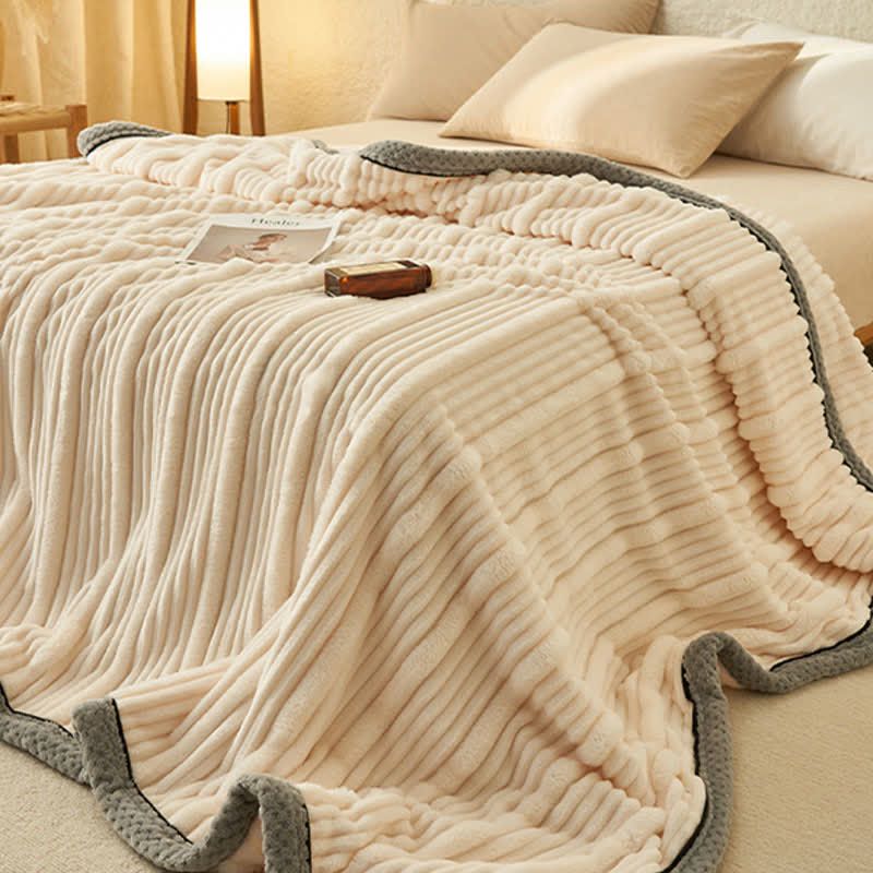 Solid Color Soft Fleece Warm Blanket