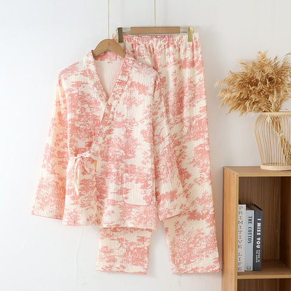 Refresh Cotton Gauze Kimono Pajama Set  - image 1