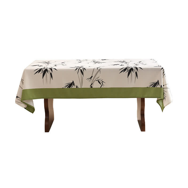 Elegant Pastoral Bamboo Farmhouse Tablecloth