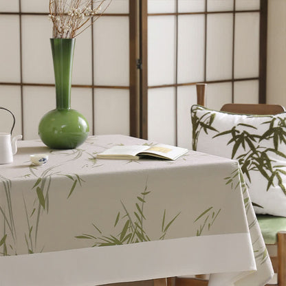 Elegant Pastoral Bamboo Farmhouse Tablecloth