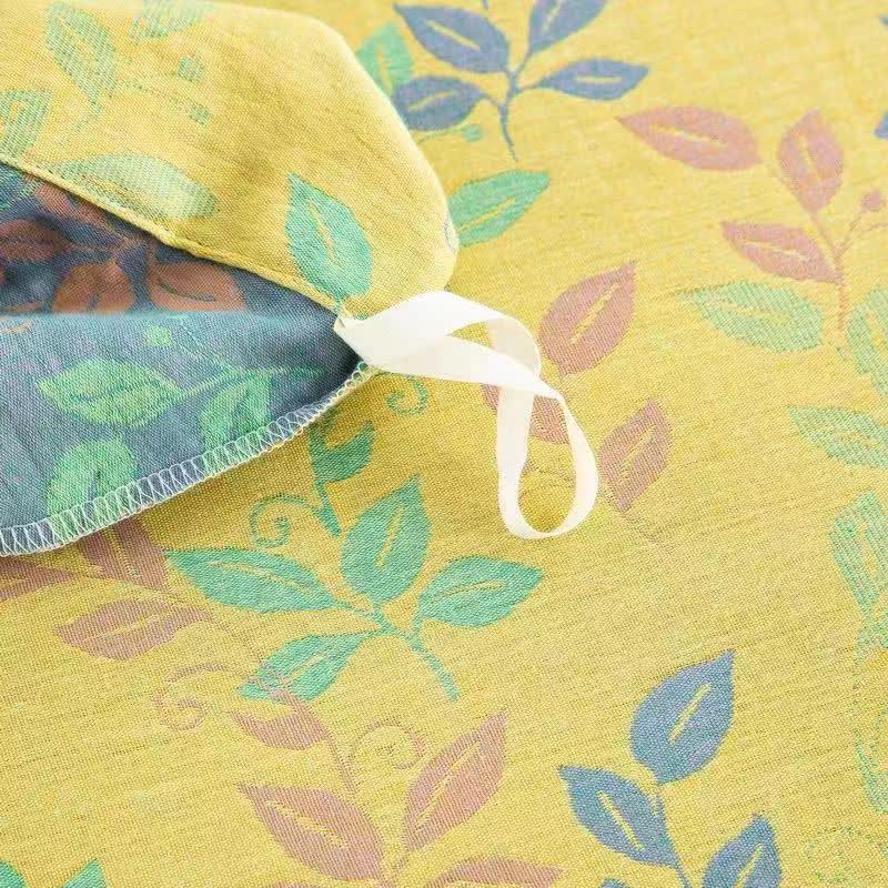 Refresh Leaf Cotton Button Bedding Set (4PCS) - image 8