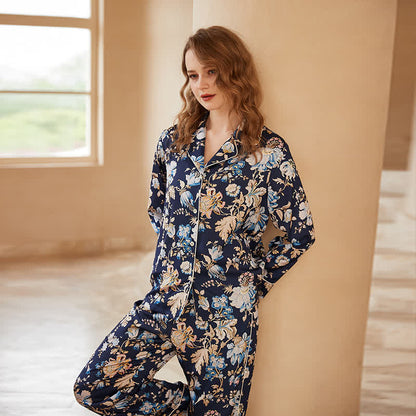 Pastoral Begonia Long-sleeve Pajama Set