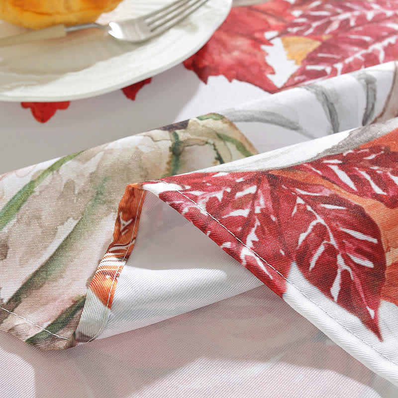 Rural Pumpkin Leaf Anti-oil Tablecloth