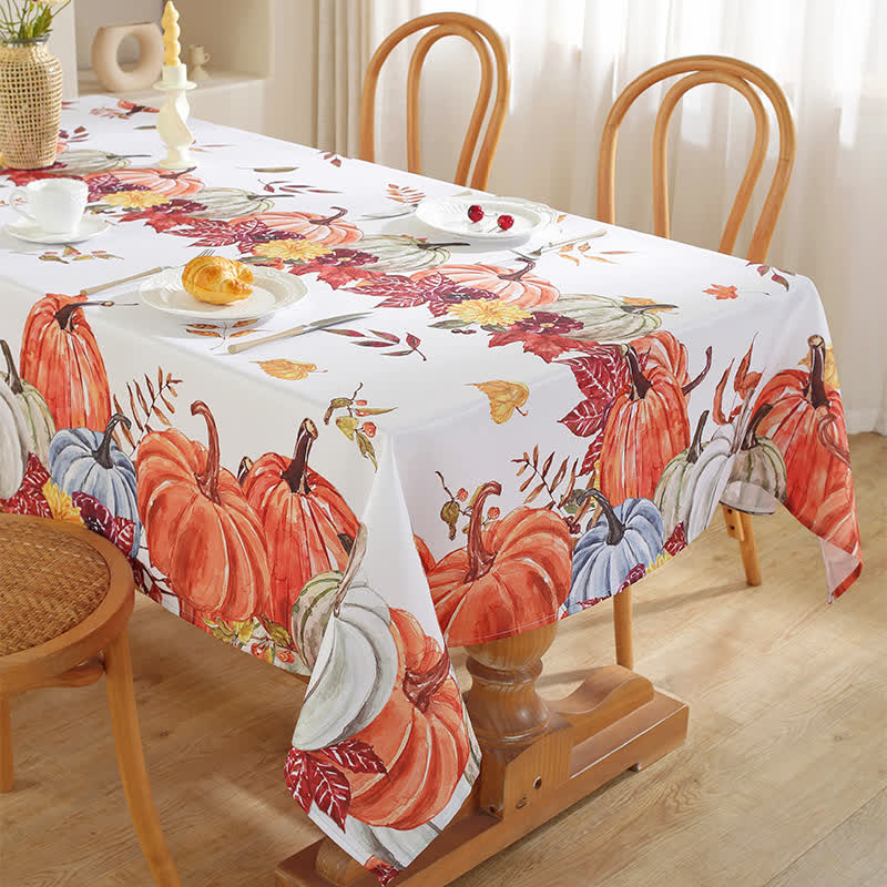 Rural Pumpkin Leaf Anti-oil Tablecloth