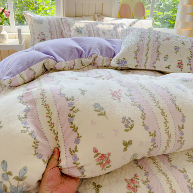 Winter Velvet Pastoral Soft Bedding Set(4PCS)