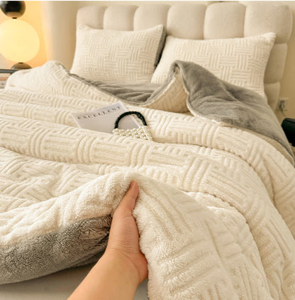 Fluffy Fleece Thick Warm Winter Blanket