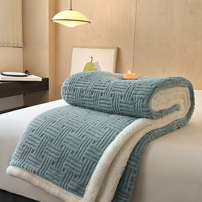 Simple Double-sided Fleece Throw Blanket