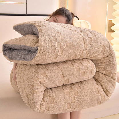 Winter Double Fleece Thick Warm Blanket