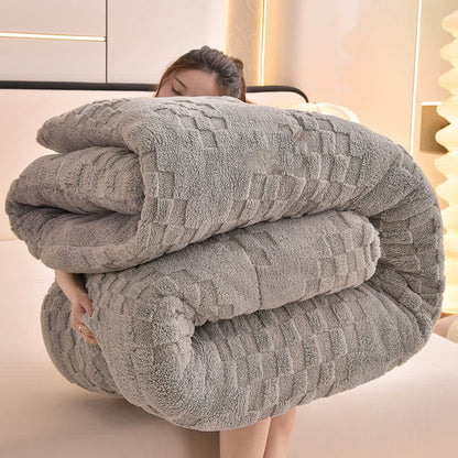 Winter Sherpa Warm Blanket with Quilt Core - image 5
