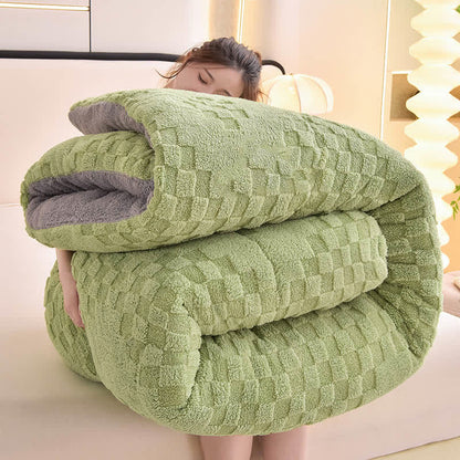 Winter Sherpa Warm Blanket with Quilt Core - image 17