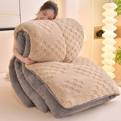 Winter Double Fleece Thick Warm Blanket